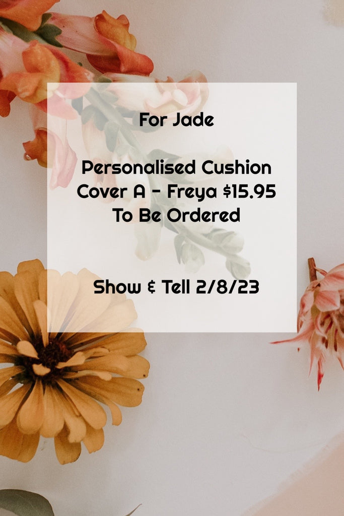For Jade Peta | Show & Tell 1/8/23