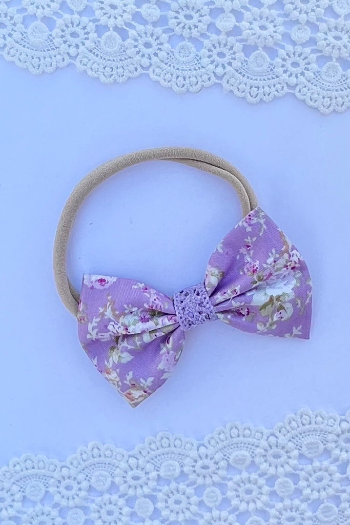 Bow Headband | Bella in Lavender