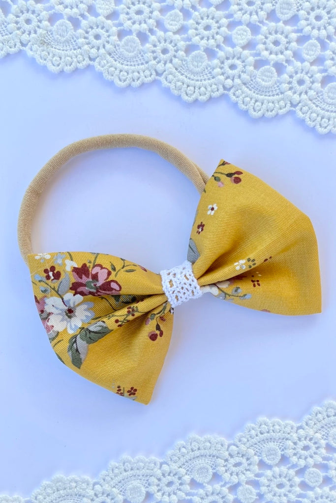 Bow Headband | Muireann in Mustard
