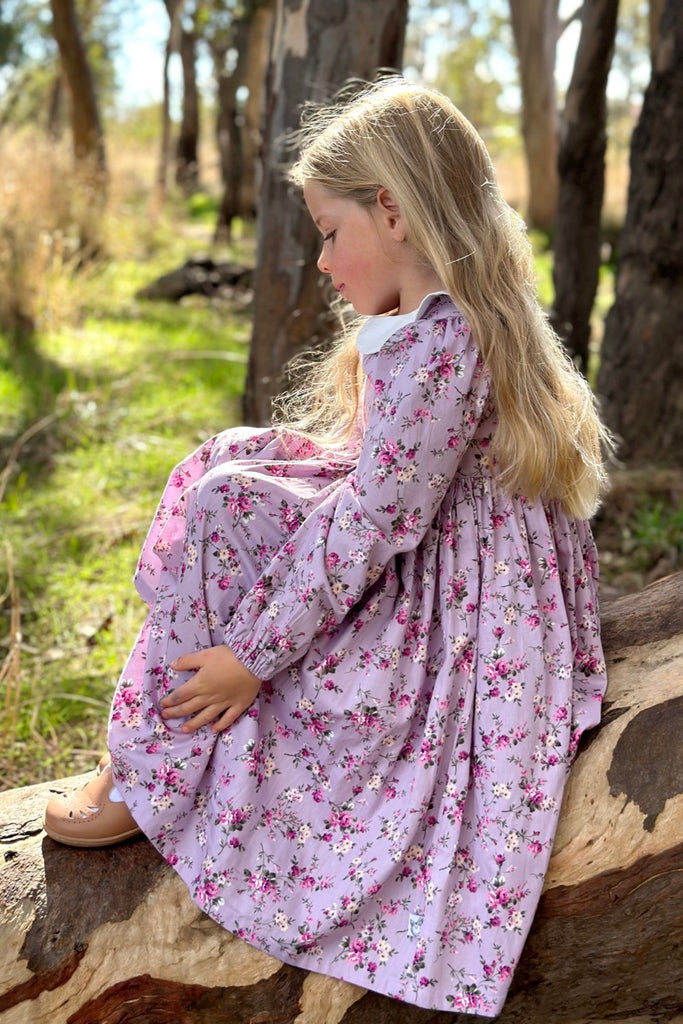 Classic Sunday Dress - Vivienne in Pink Lavender