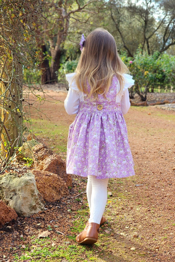 Pocket Pinafore Dress | Bella in Lavender