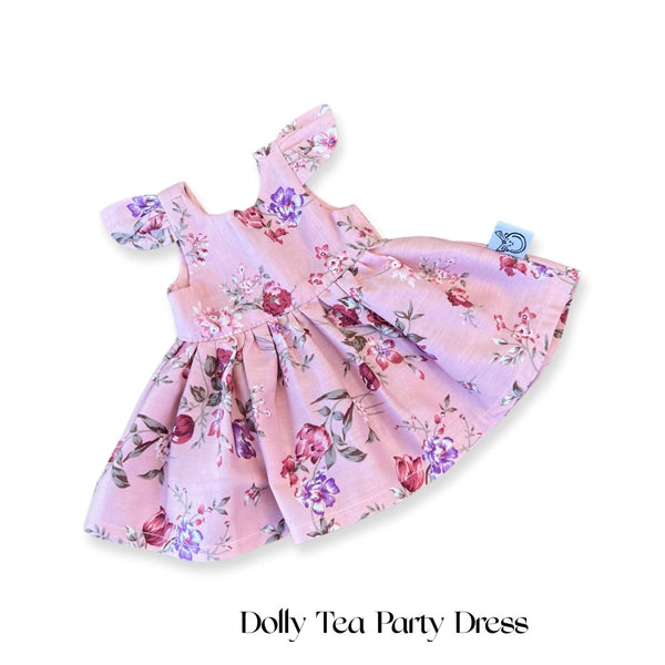 Doll Tea Party Dress - Adele in Pink Blush