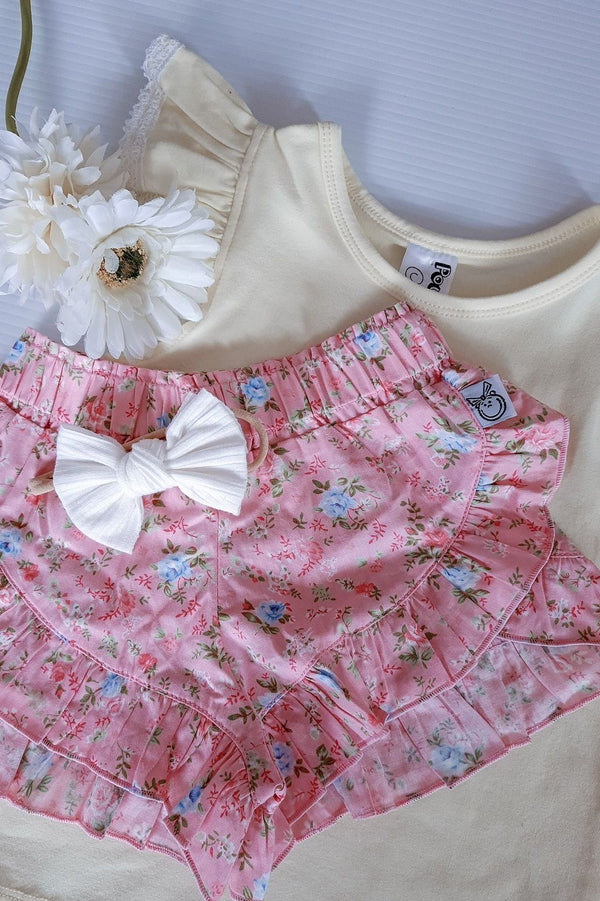 Ruffle Shorties - Nicki in Pink