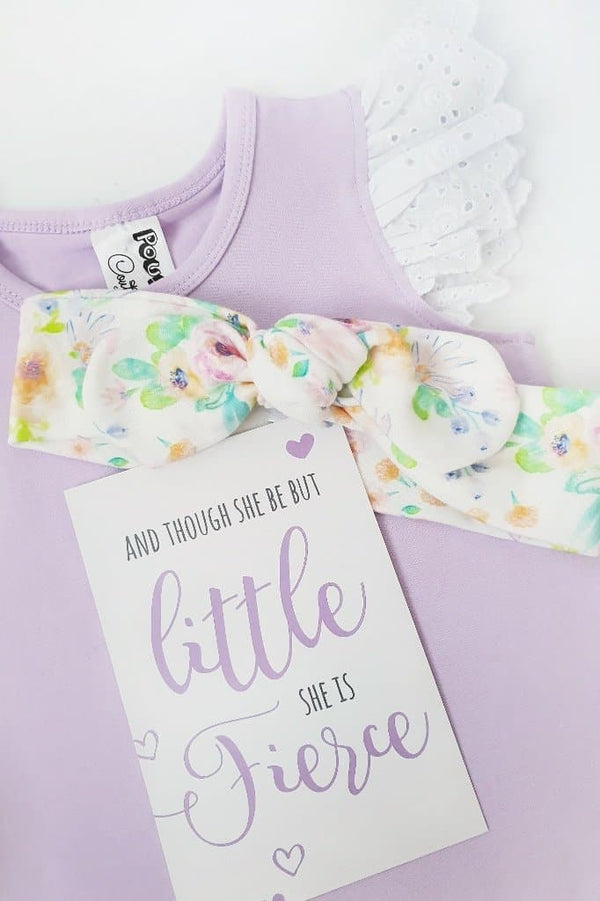 Broderie Anglaise Flutter Romper - Lavender - 0000 to 2yrs Romper Nurture the Nest 