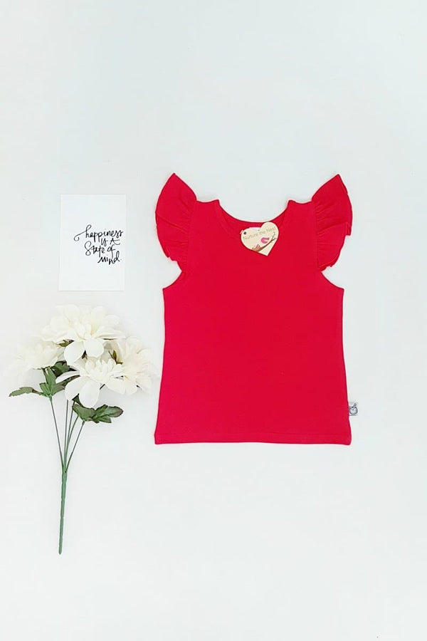 Flutter Tee - Red - 00 to 8yrs Flutter Tee Nurture the Nest 