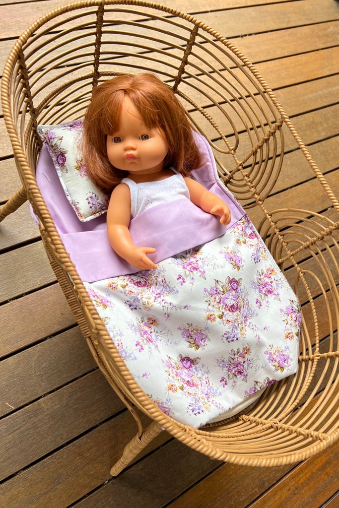 Doll Bedding - Gabriella in Lavender