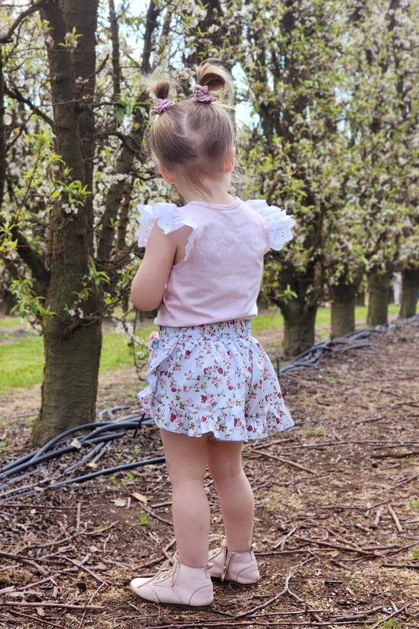 Ruffle Shorties - Larissa in Blue