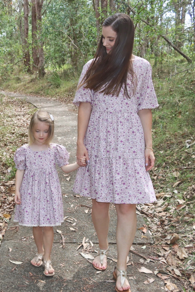 Mummy & Me Ladies Dress - Wisteria in Lavender