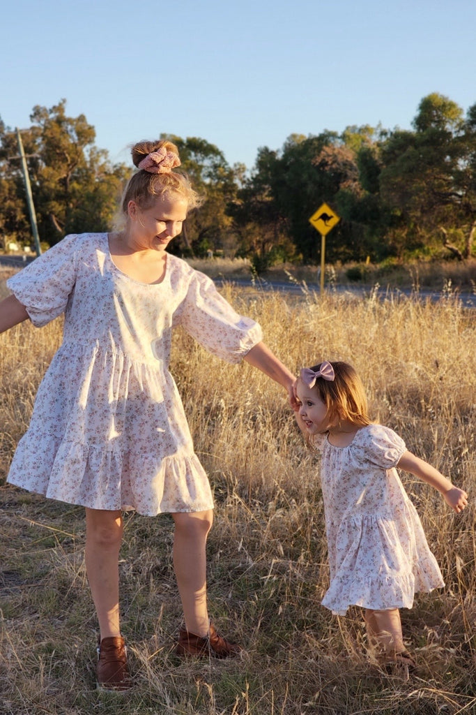 Mummy & Me Ladies Dress - Willa in Cream (Mini)