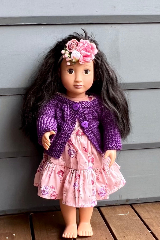 Our Generation Doll Cardi - Purple