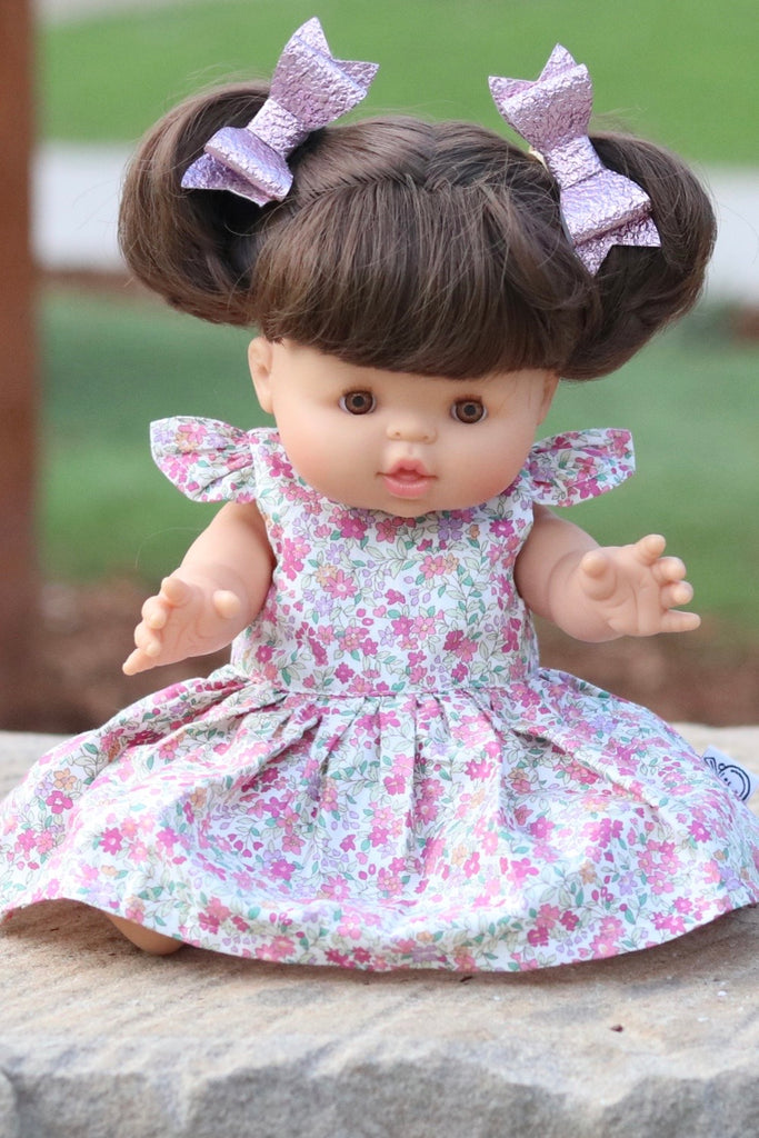 Miniland Doll Tea Party Dress - June Pink