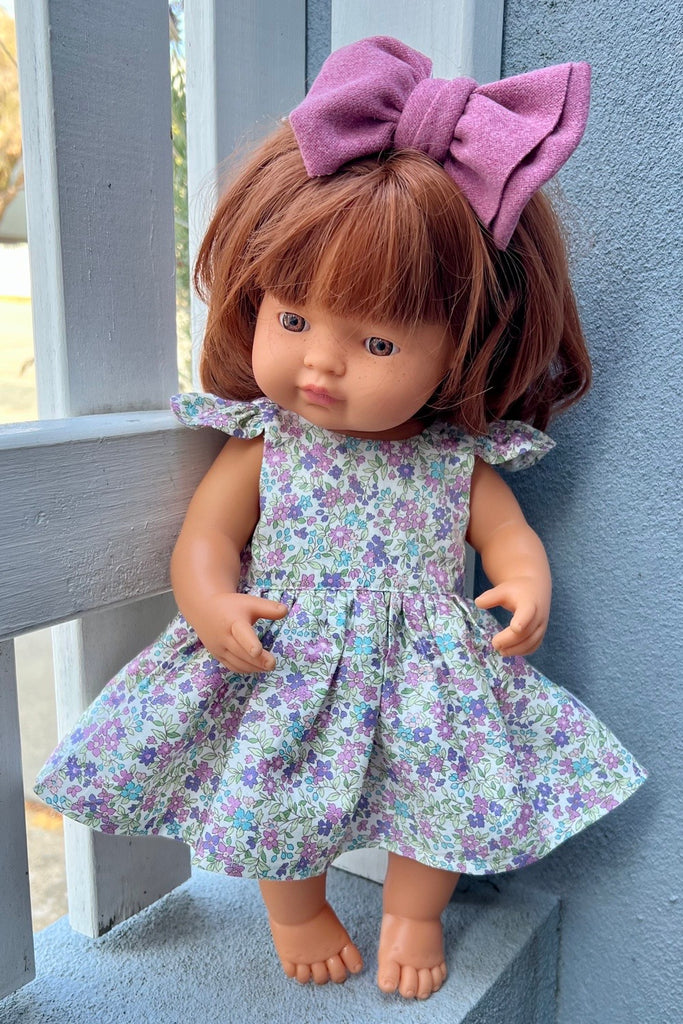 Miniland Doll Tea Party Dress - June in Orchid