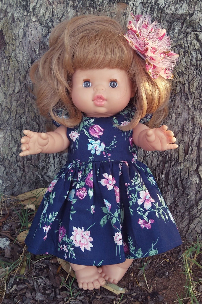 Doll Tea Party Dress - Adele in Navy