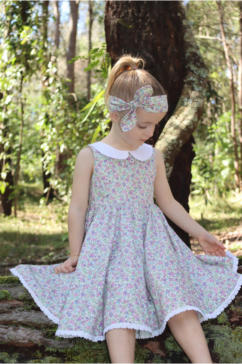 Sunday Twirling Tea Party Dress - June in Orchid – Nurture the Nest