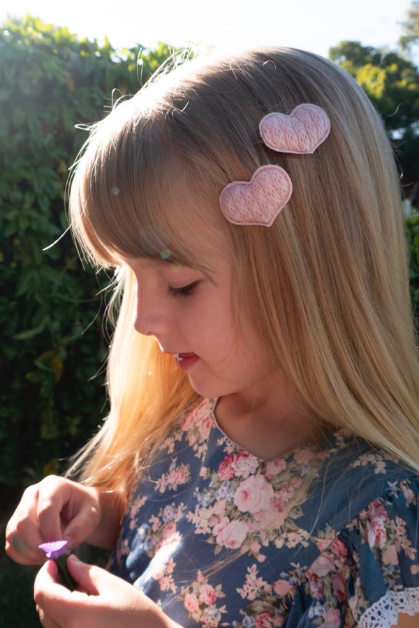Clips | Heart - Pink Lavender