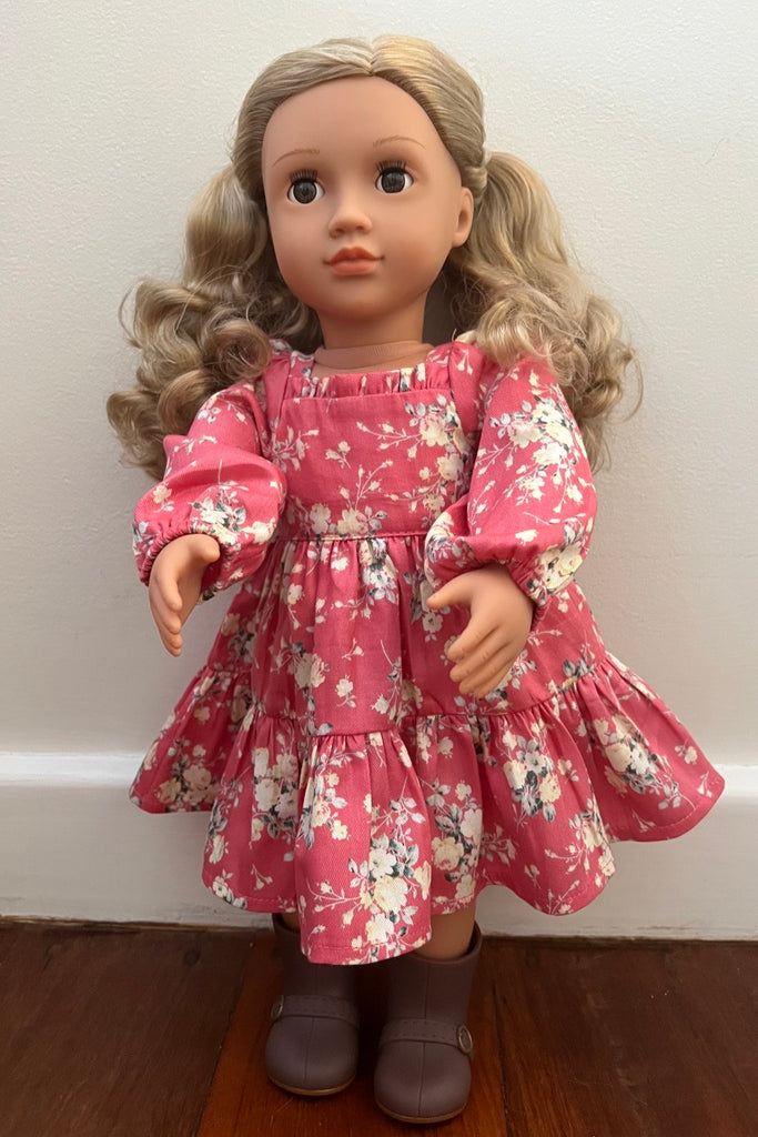 Our Generation Doll Prairie Dress - Brittany in Coral