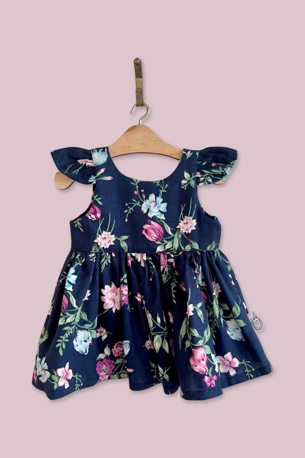 Doll Tea Party Dress - Adele in Navy