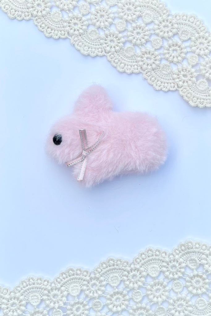 Clip| Fluffy Pink Bunny