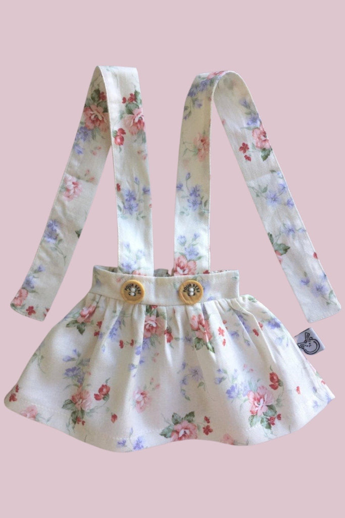 Doll Suspender Skirt - Amelia Grace in Cream