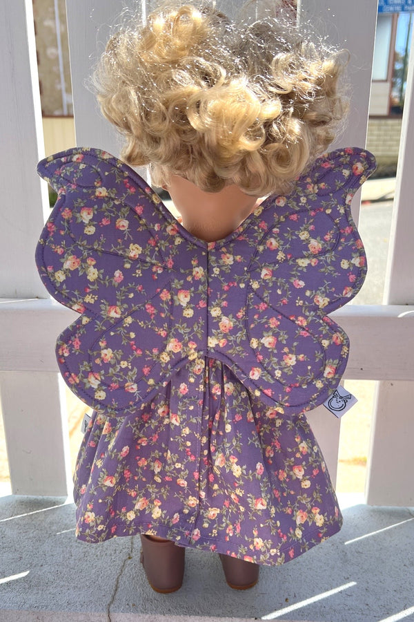 Dolly/ Newborn Fairy Wings - Bianca in Dusty Purple