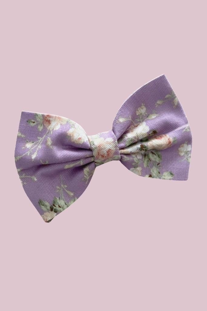 Brittany Bow Clip  - Lavender