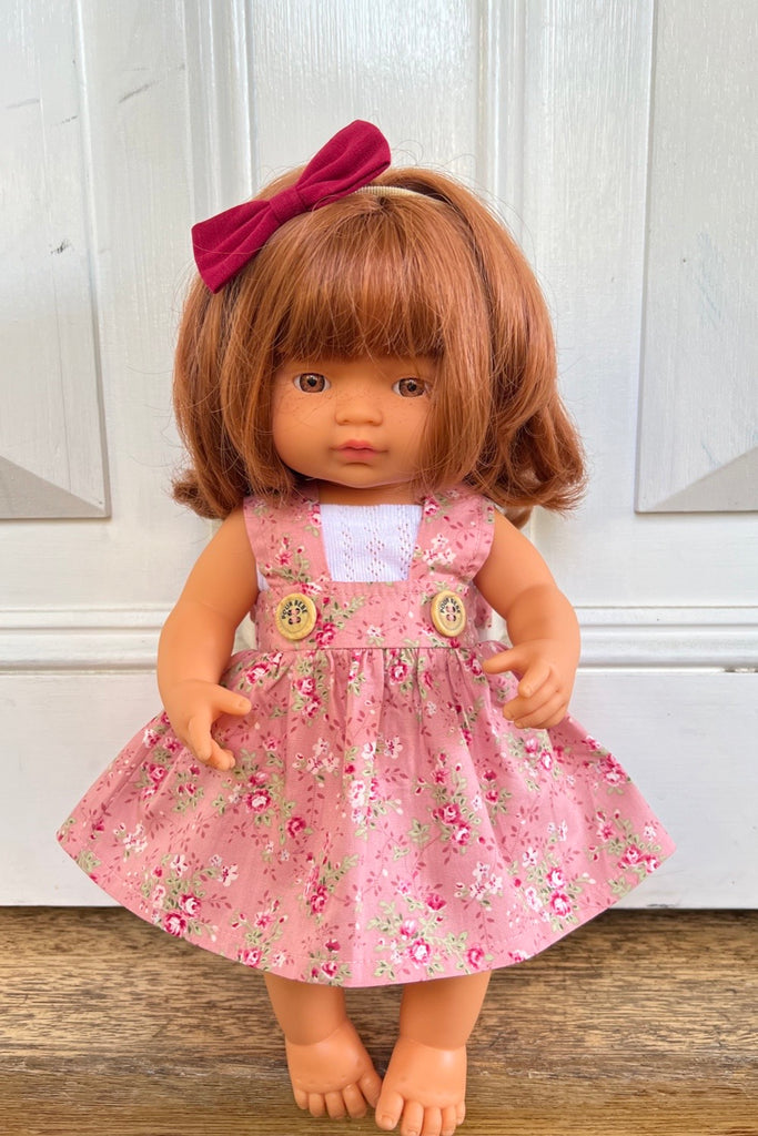 Doll Suspender Skirt - Eleanor in  Dusty Pink