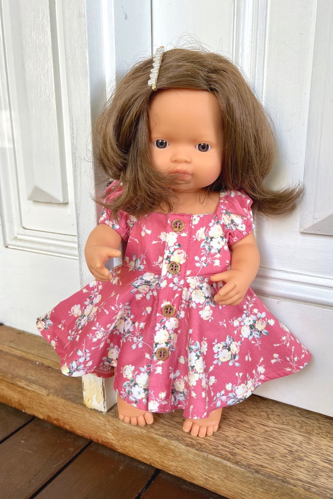 Marigold Doll Dress - Brittany in Coral