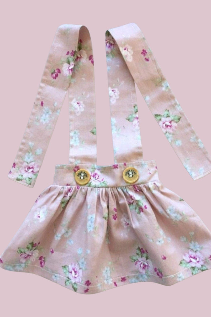 Doll Suspender Skirt - Amelia Grace In Blush