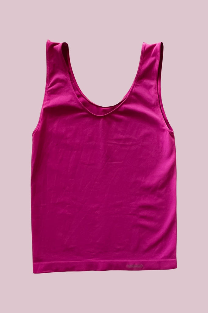 Ladies Luxe Seamless Cami -  Bold Pink