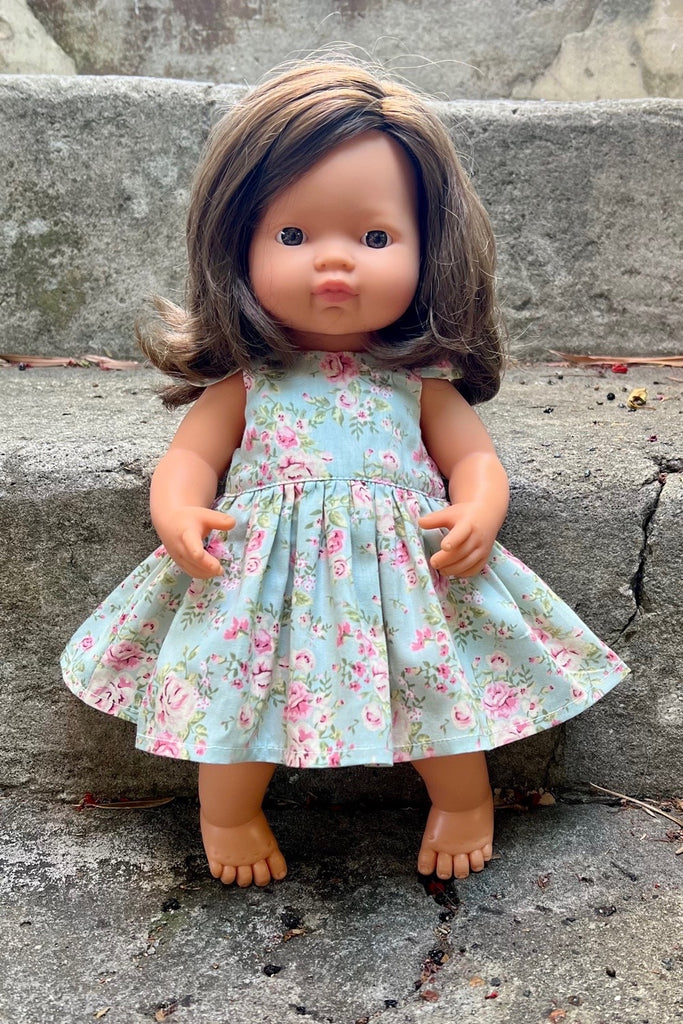 Doll Tea Party Dress - Tilly in Blue