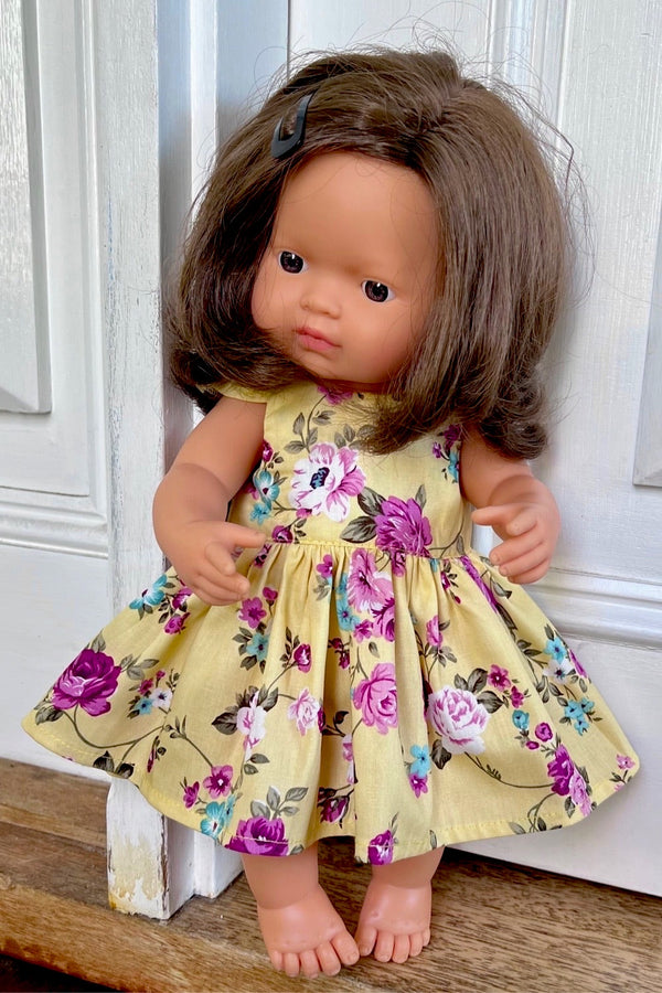 Doll Tea Party Dress - Scarlett Rose in Sunshine