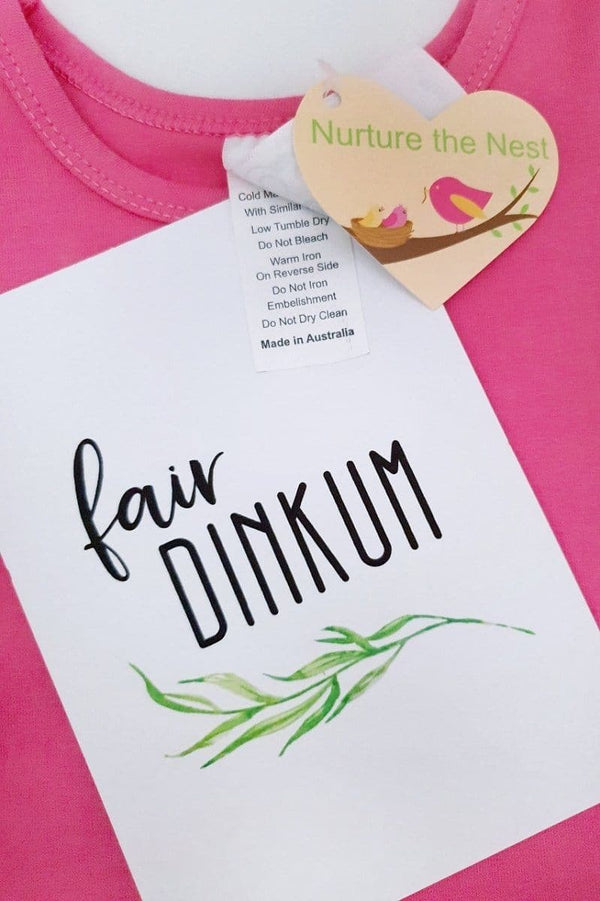 Long Sleeve Flutter Tee - Raspberry Flutter Tee Nurture the Nest 