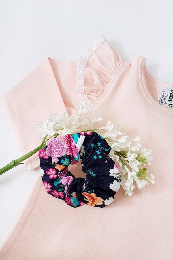 Long Sleeve Flutter Tee with Lace - Apricot (Ballet Pink) Flutter Tee Nurture the Nest 