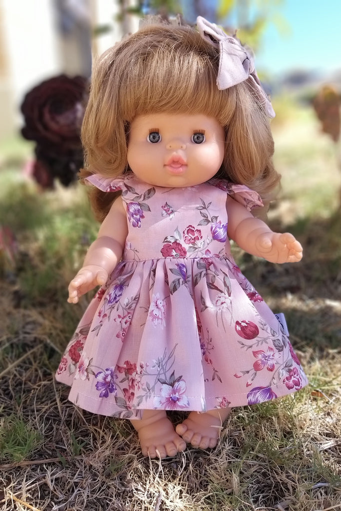 Doll Tea Party Dress - Adele in Pink Blush