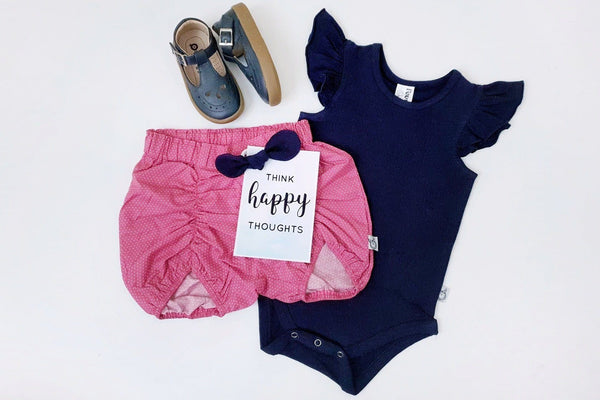 Summer Flutter Romper - Navy - 000 to 3yrs Romper Nurture the Nest 