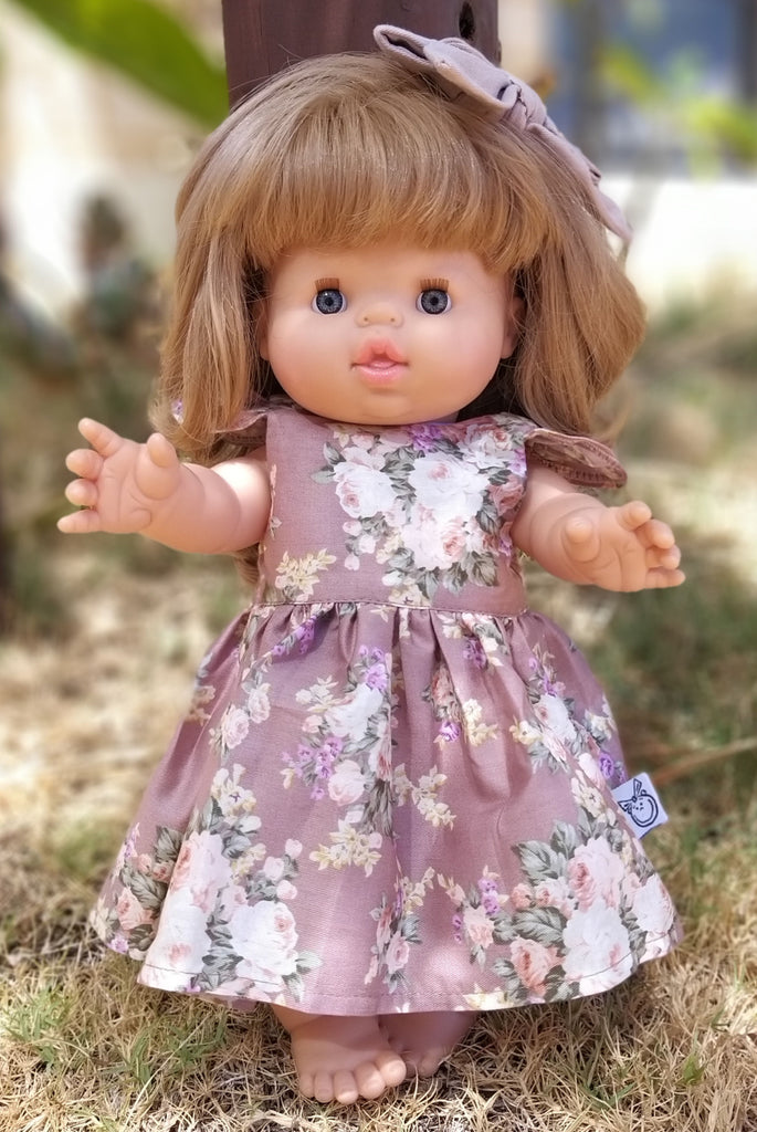 Dolly Tea Party Dress - Lulu in Taupe